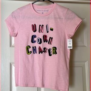 NWT Rockets of Awesome Unicorn Chaser T Shirt